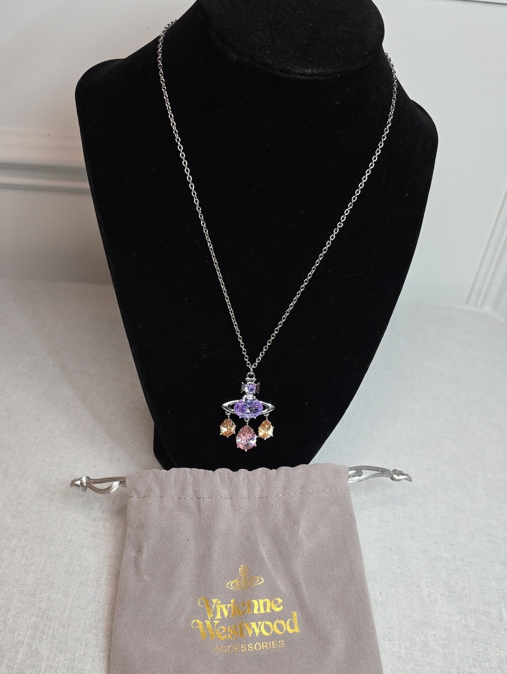 Vivienne Westwood Augusta Pendant Crystal Orb Necklace
